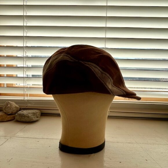 SALE Goorin Brothers Unisex Brown Linen, Cotton Flat Hat Cap - Picture 6 of 9